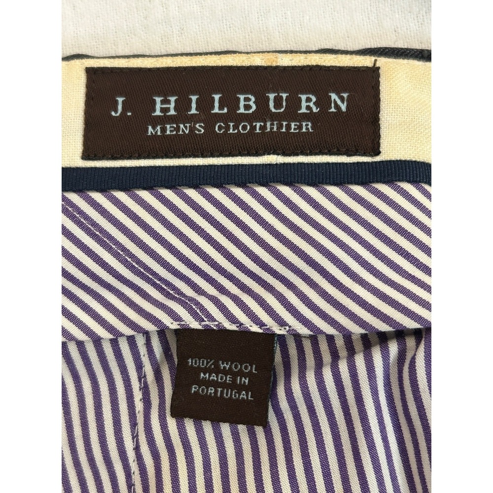 J. Hilburn Guabello Solid Gray Pleated Cuff Pant 2-Piece Suit 44R - Picture 8 of 16